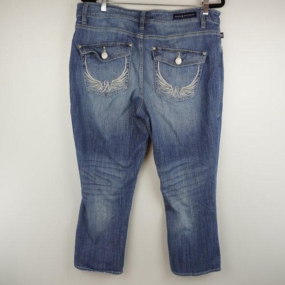 Rock &‎ Republic Straight Leg Jeans Size 16 - Picture 7 of 12